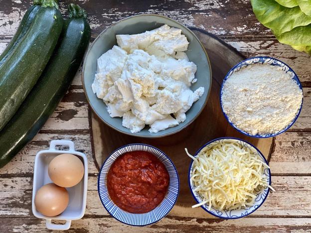 Ingredientes necesarios para el plato.