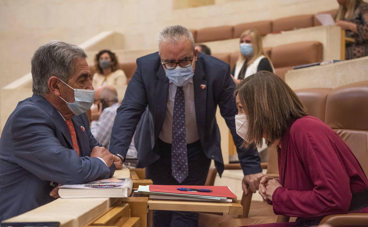 Imagen del Pleno del Parlamento, esta mañana.