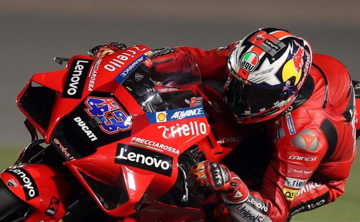 Jack Miller, con su Ducati. 