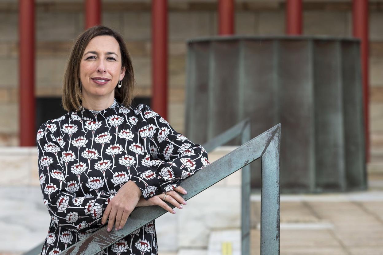 La consejera de Economía y Hacienda, María Sánchez, el pasado martes en el Palacio de Festivales de Santander. 