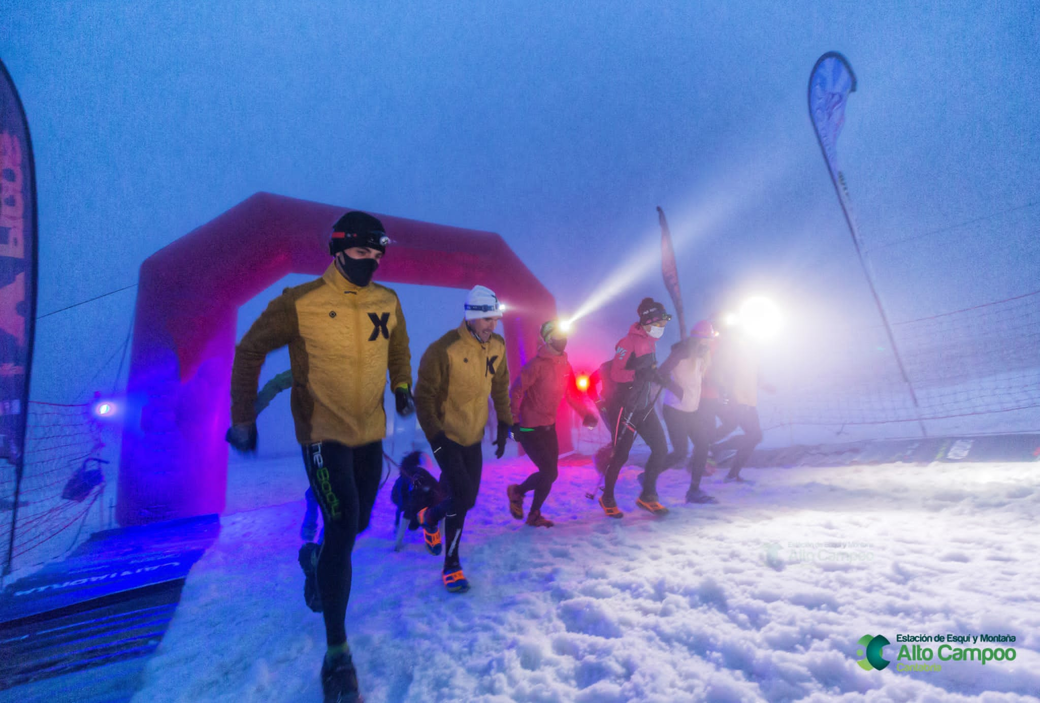 Fotos: Imágenes de la prueba piloto en Alto Campoo de &#039;snow running&#039;