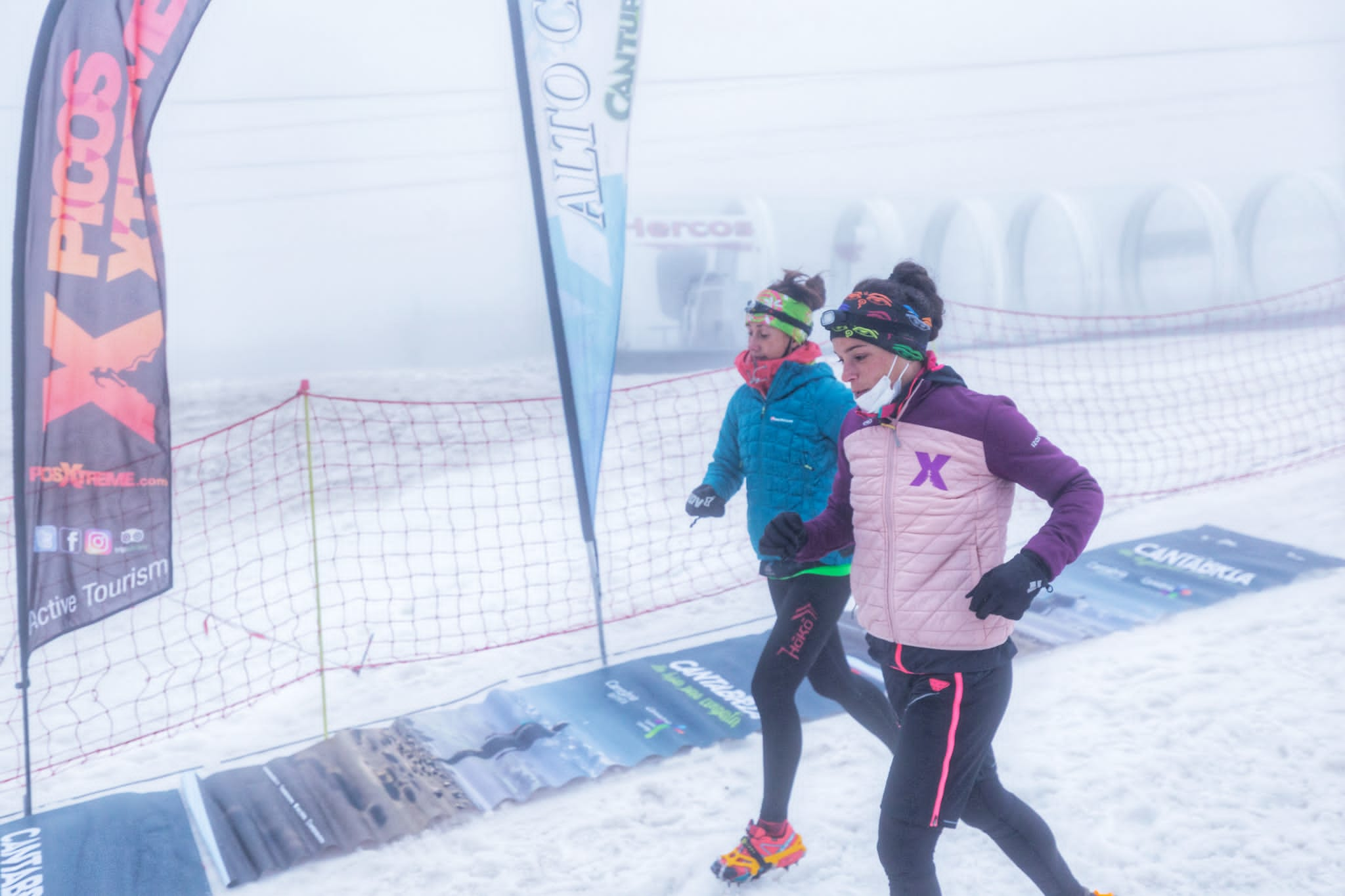 Fotos: Imágenes de la prueba piloto en Alto Campoo de &#039;snow running&#039;