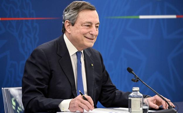 Mario Draghi, primer ministro italiano.