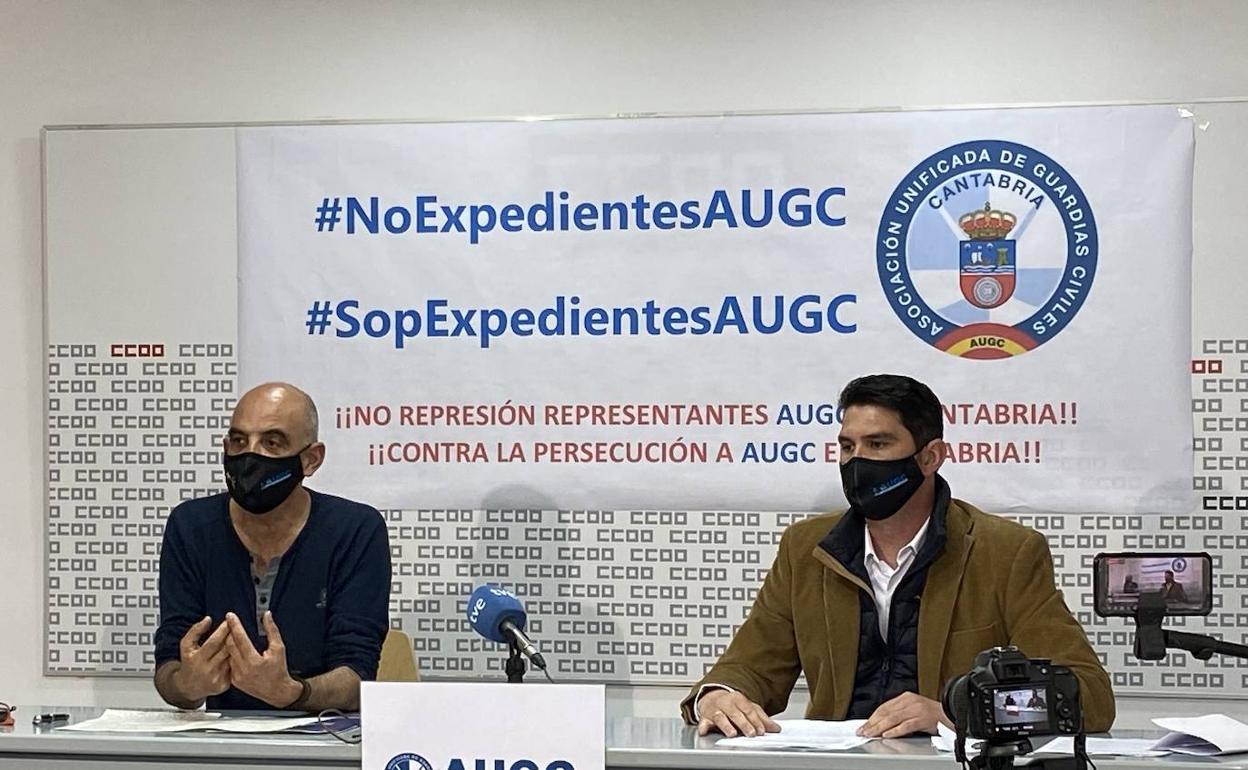 Ángel Iglesias y Pedro Carmona durante la rueda de prensa de este viernes