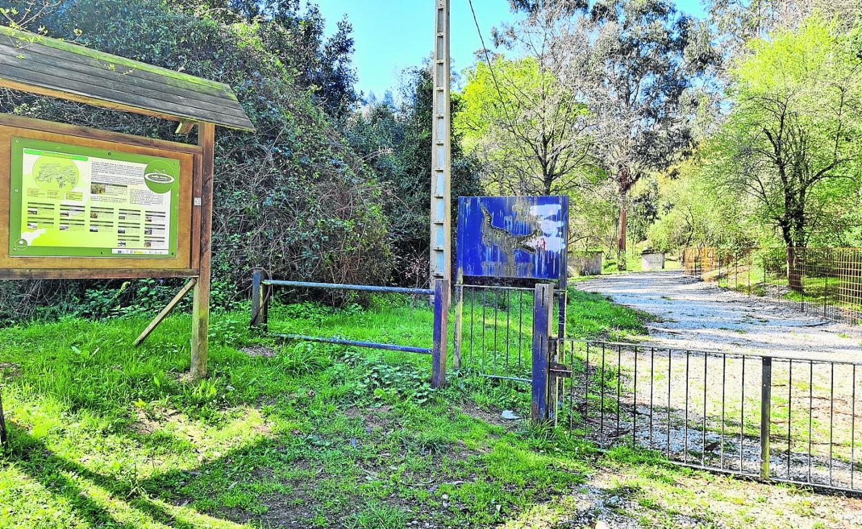 Una vista del acceso a la cueva de El Juyo, el pasado mes de marzo, en Igollo de Camargo. j. g.