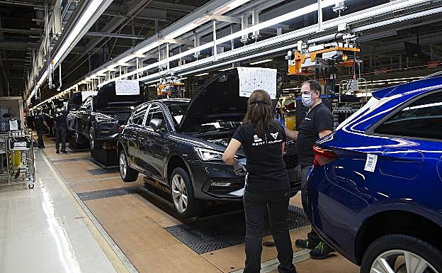 Línea 2 de Martorell, donde se ensambla el León y el Cupra Formentor 