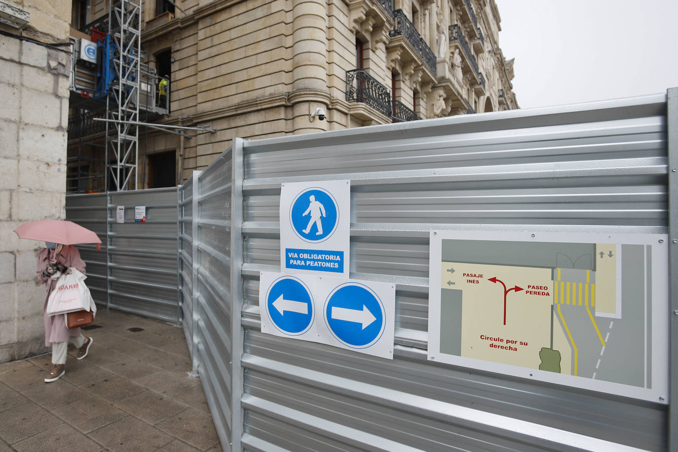 Comienza la próxima semana una fase que pone en marcha las diversas labores con el fin de abordar la estabilización de las fachadas y, posteriomente, del arco, mediante una gran estructura metálica exterior, a modo de andamio