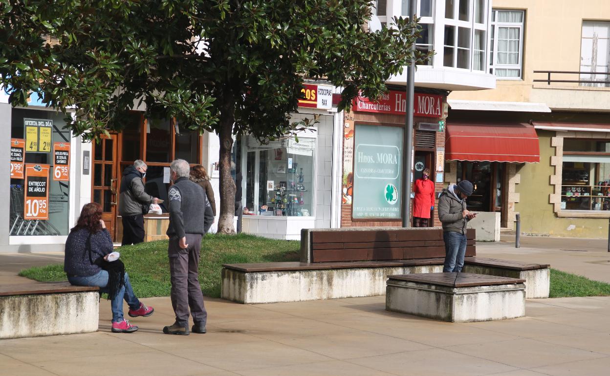 Imagen del fin del confinamiento del municipio a comienzos de febrero 