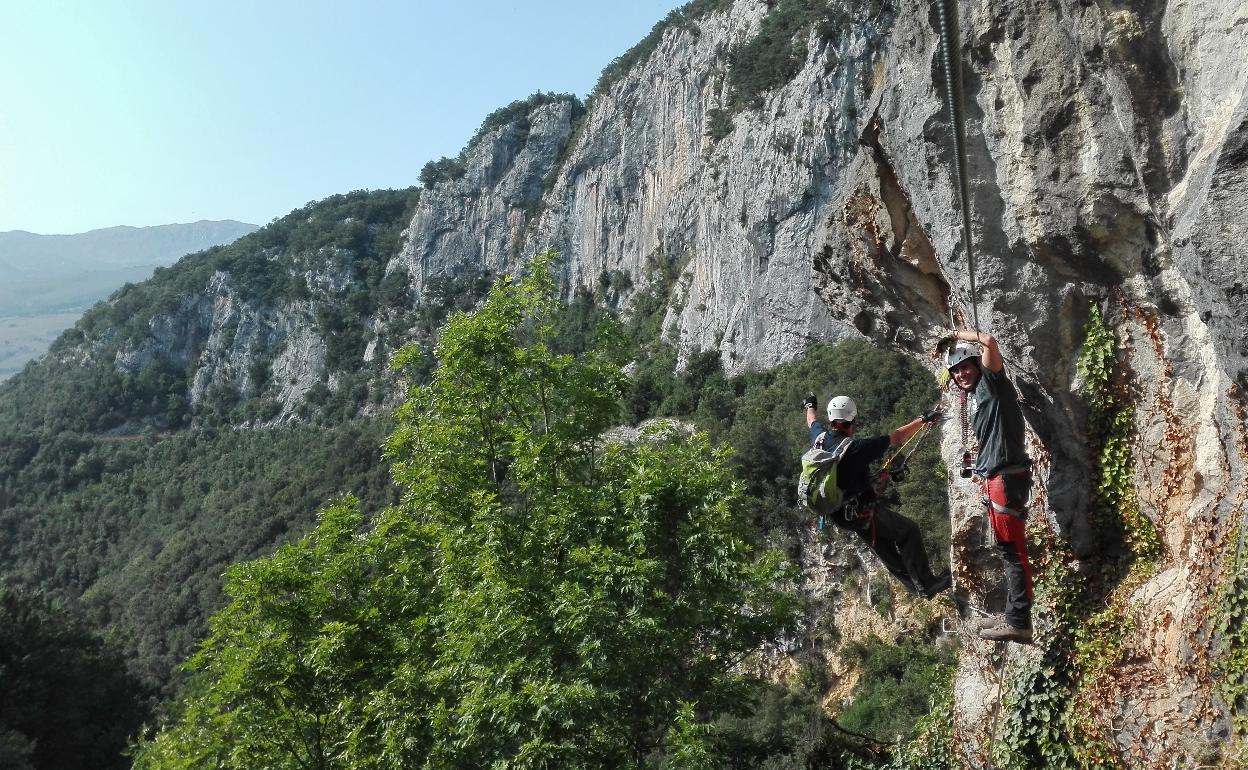 Vía Ferrata El Calera, en Ramales de la Victoria 