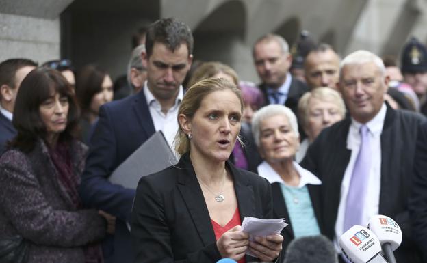 Kim Leadbeater, hermana de la diputada Jo Cox,después de la condena y sentencia de Thomas Mair.