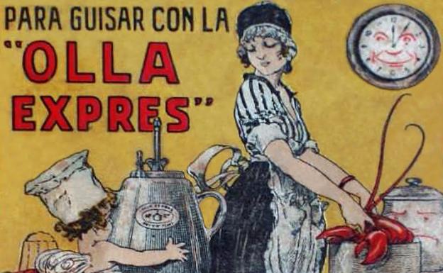 Portada de '360 fórmulas de cocina para guisar con la olla exprés', 1924.