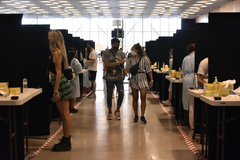 Test de antígenos en Barcelona.