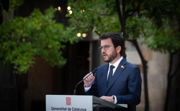 El president de la Generalitat, Pere Aragonès 