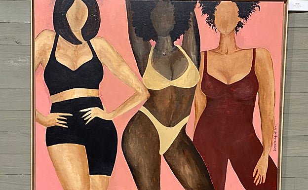 Imagen principal - Las obras estarán expuestas en Castro Urdiales hasta el 8 de agosto. 