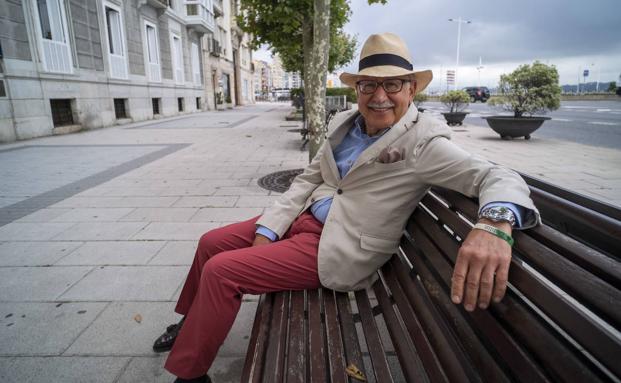 Federico Lucendo Pombo, en el Paseo Pereda. 