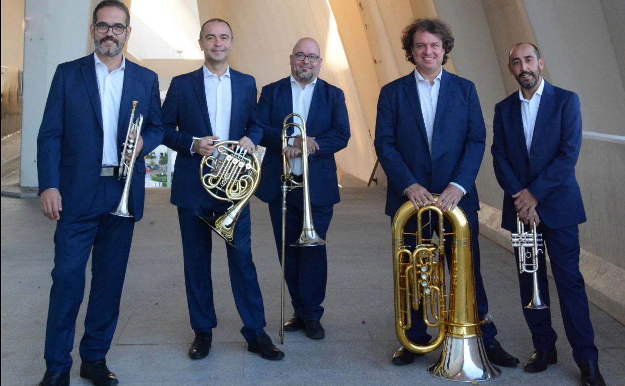 El quinteto Spanish Brass. 