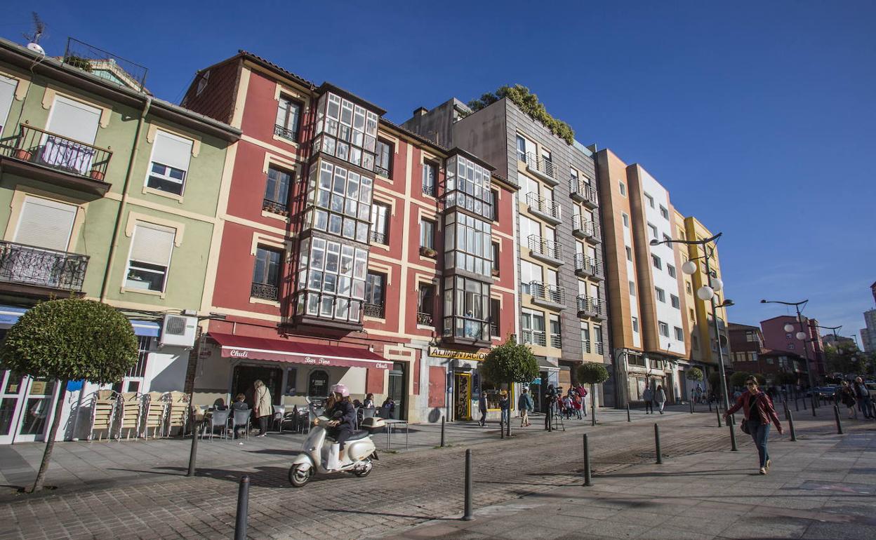 Calle Tetuán de Santander.