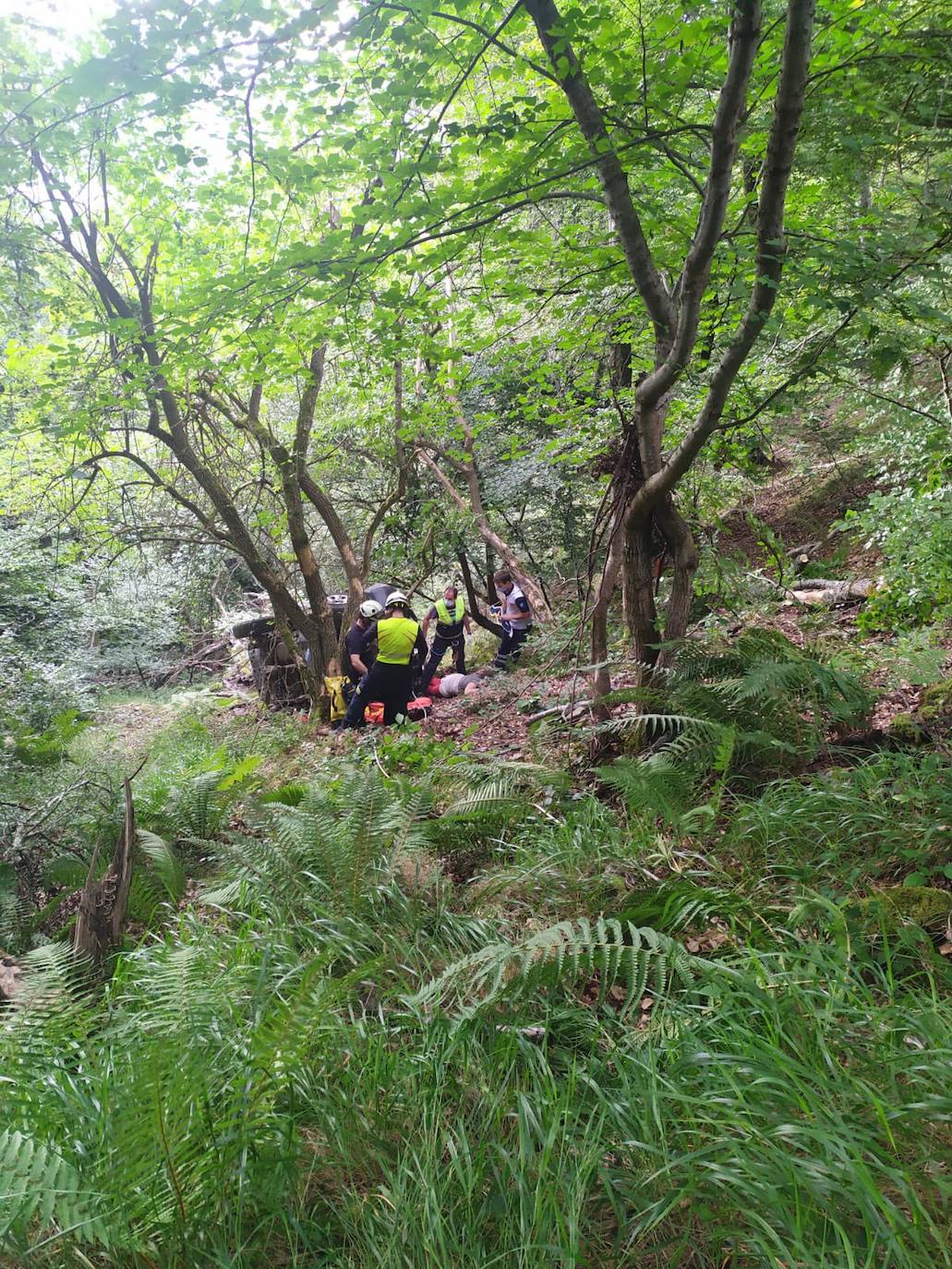 Fotos: Imágenes del accidente ocurrido en Liébana