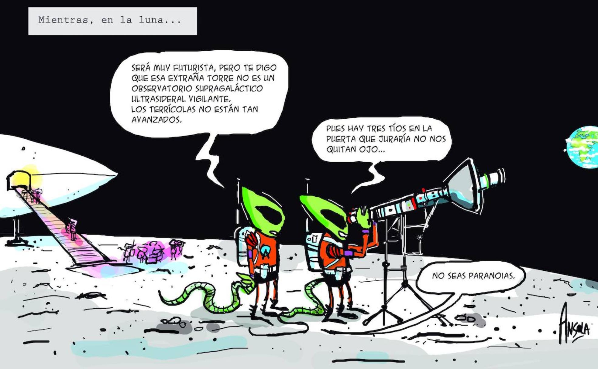 Un ovni sobre Santoña