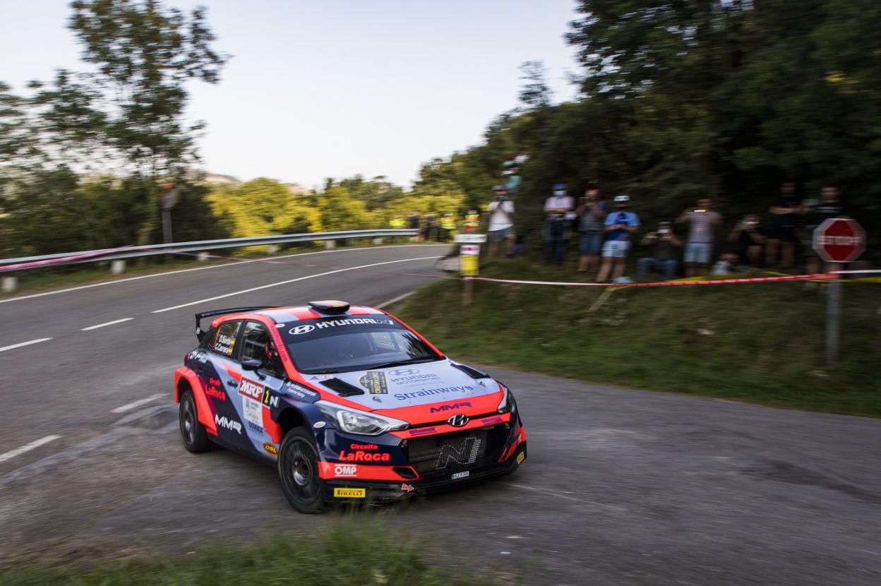 El piloto Dani Sordo, ayer durante el Rally Blendio Cristian López. 