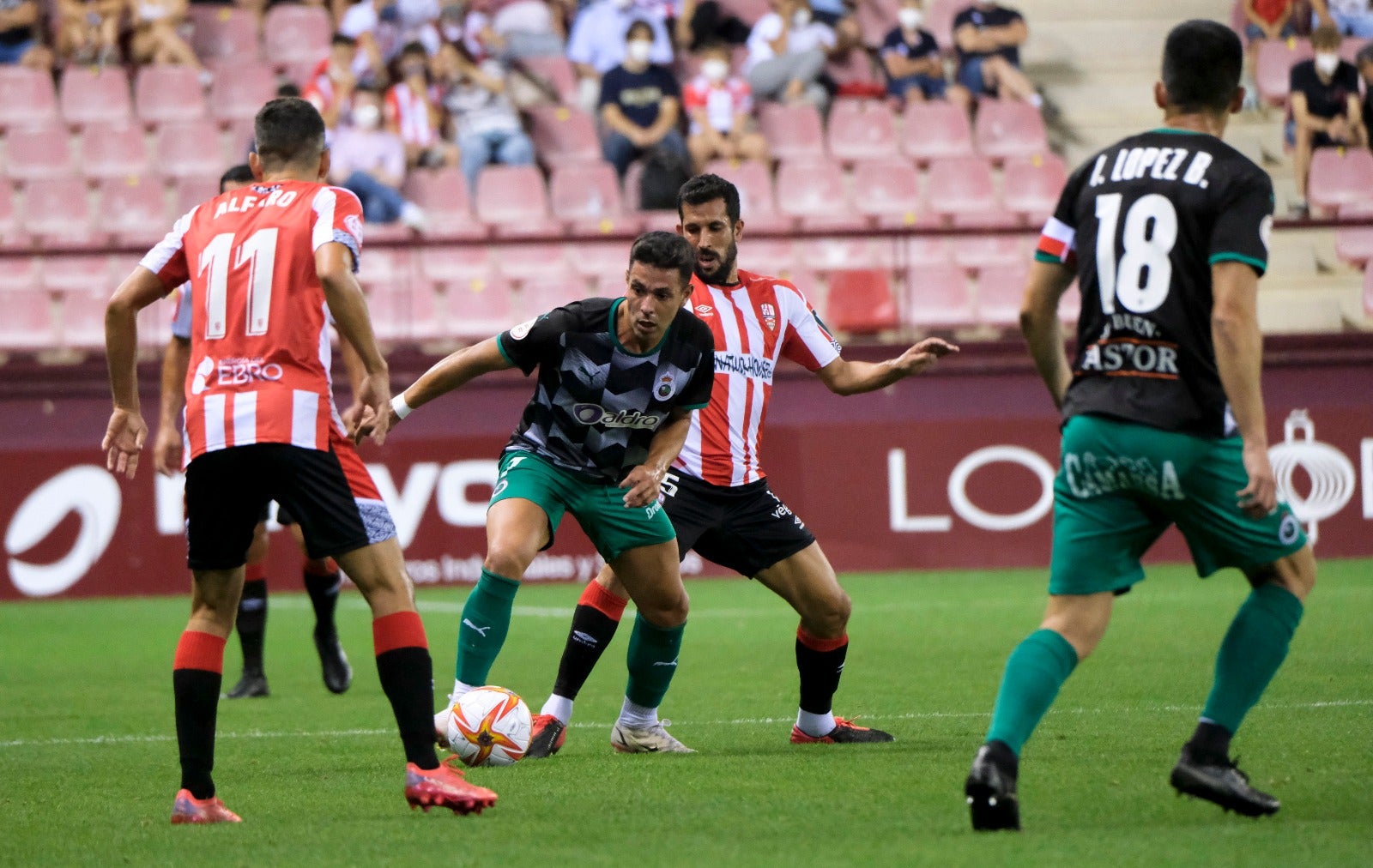 Fotos: El partido UD Logroñés-Racing, en imágenes