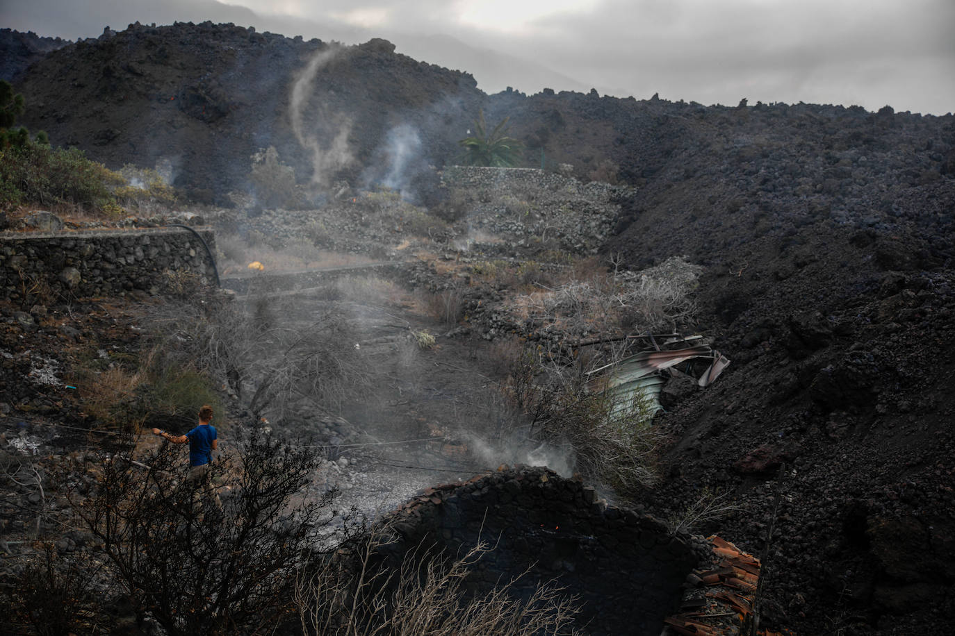 Fotos: Las espectaculares imágenes de la erupción del volcán en La Palma