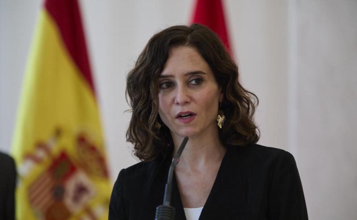 La presidenta de la Comunidad, Isabel Díaz Ayuso