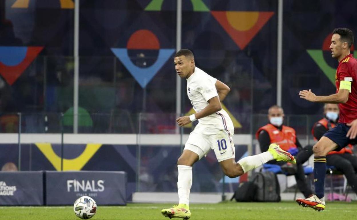 Kylian Mbappé, durante la final de la Liga de Naciones. 