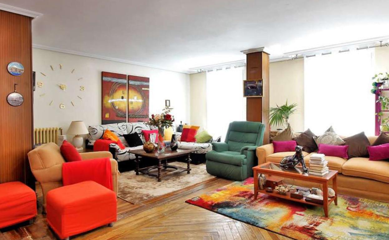 Salón de una de las viviendas disponibles.