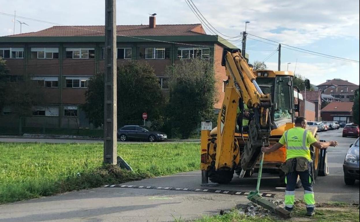 Comienzo de los trabajos junto al instituto Ricardo Bernardo