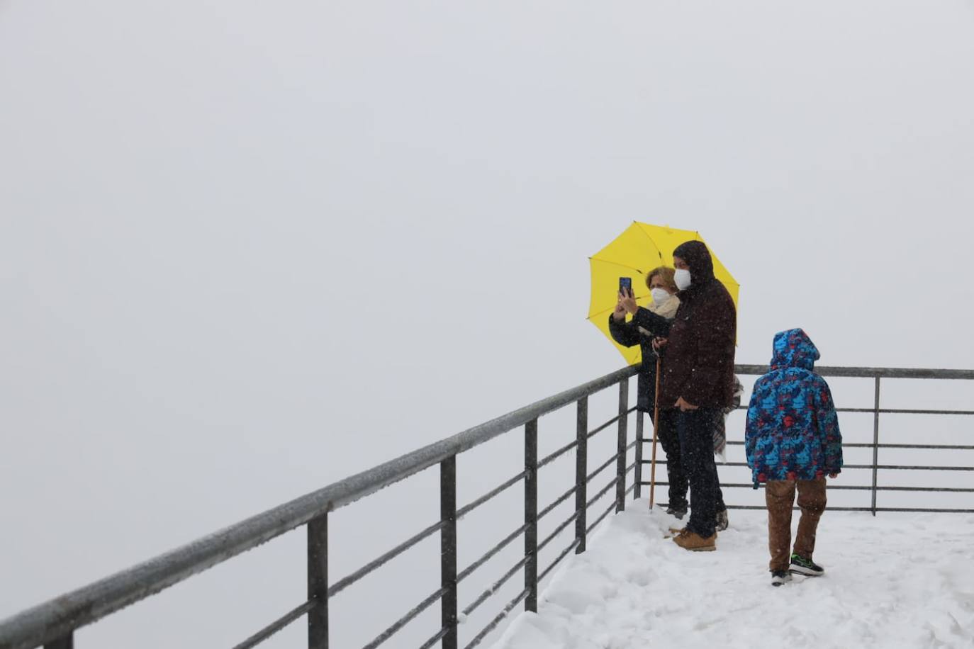 Primeras fotos a los Picos nevados.