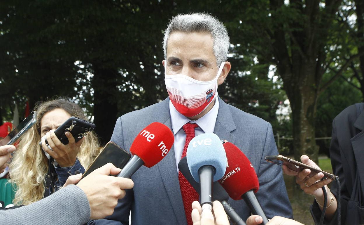 Pablo Zuloaga, en un acto institucional de este verano. 