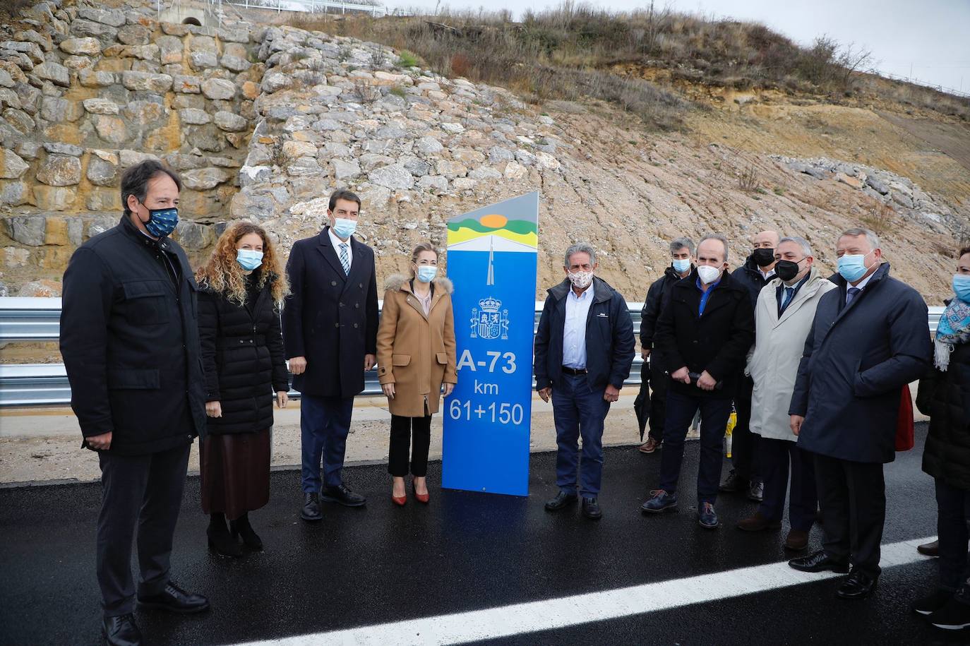 Fotos: Inauguración del tercero de los siete tramos de la autovía entre Aguilar y Burgos