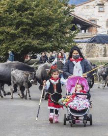 Imagen secundaria 2 - El ganado repite un año más la &#039;pasá&#039; por las calles de Villayuso