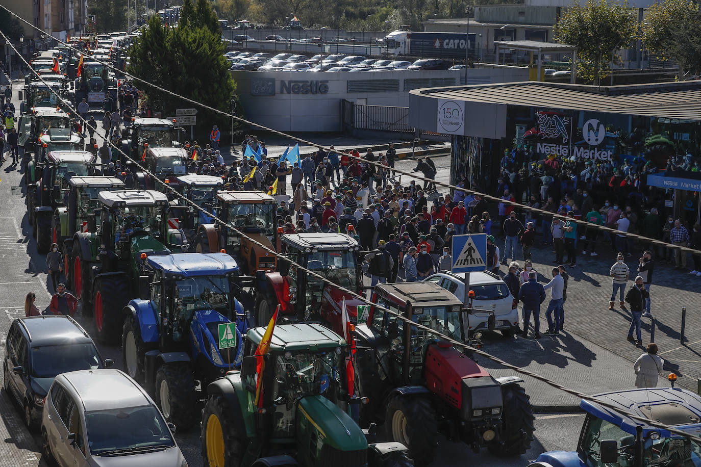 Fotos: Protesta con tractores