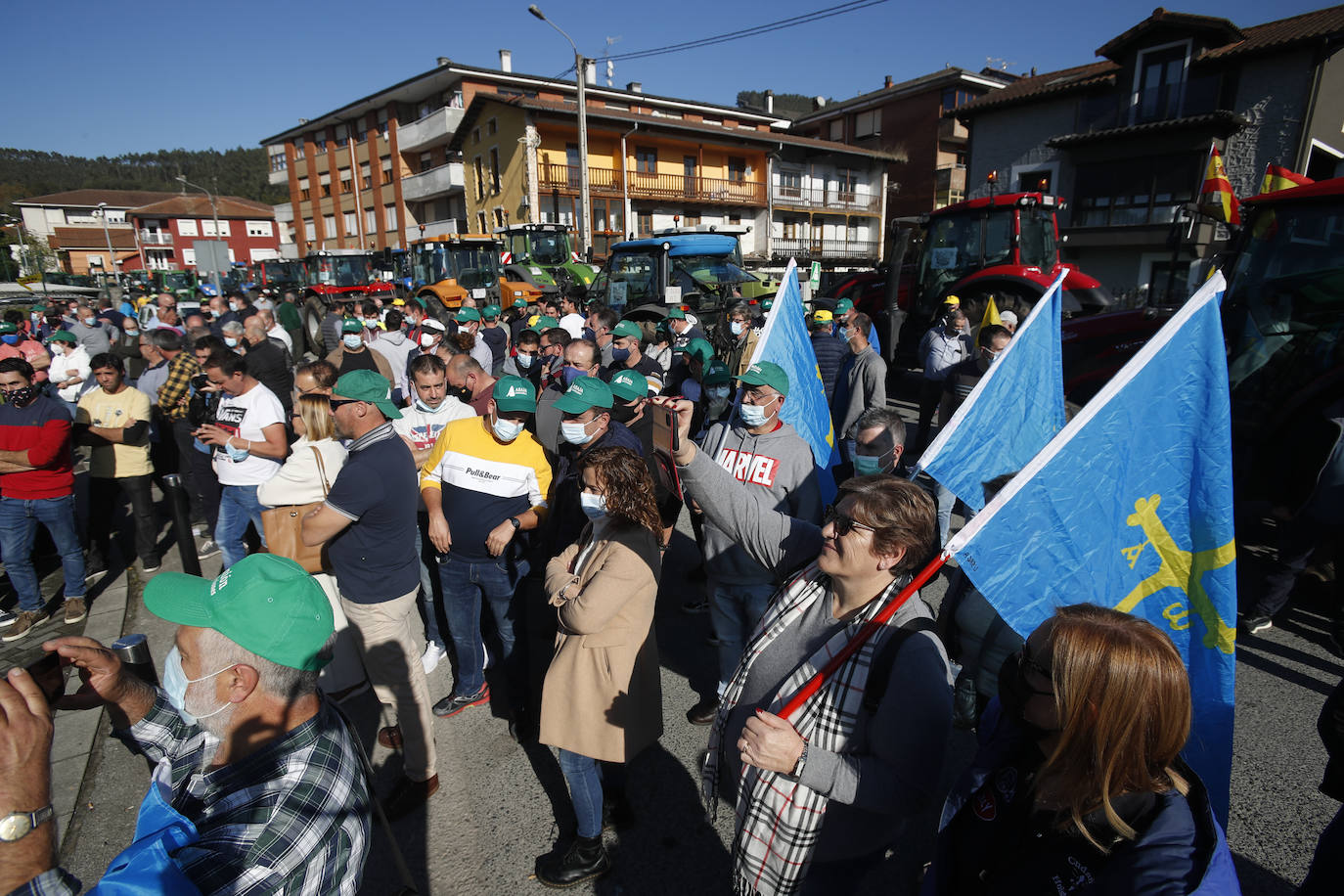 Fotos: Protesta con tractores