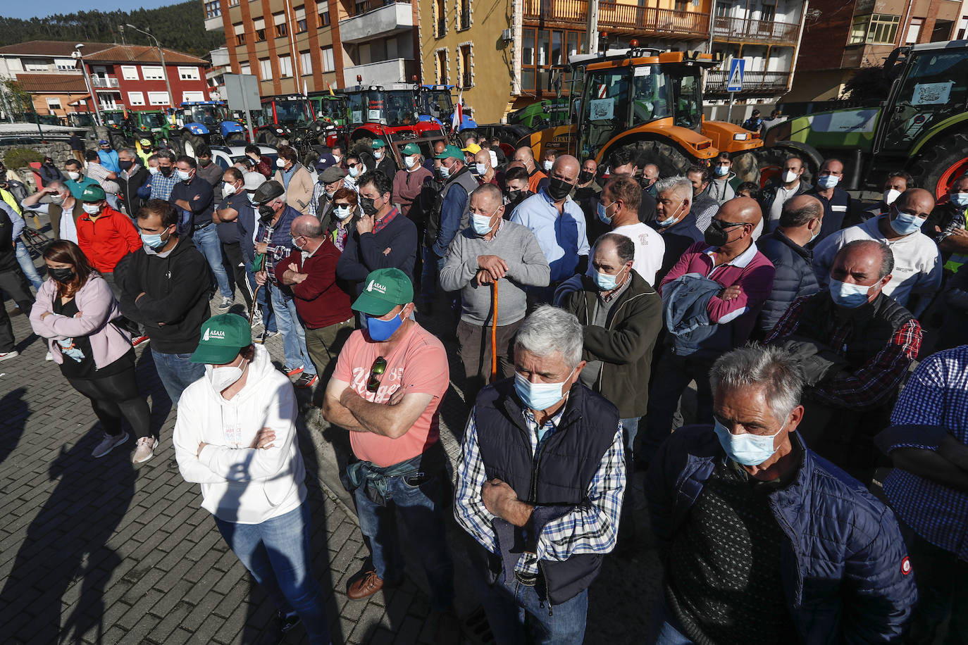 Fotos: Protesta con tractores