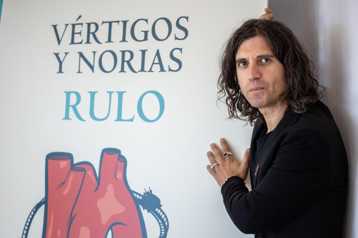 Rulo, durante la reciente presentación en Madrid de su libro 'Vértigos y norias'. 