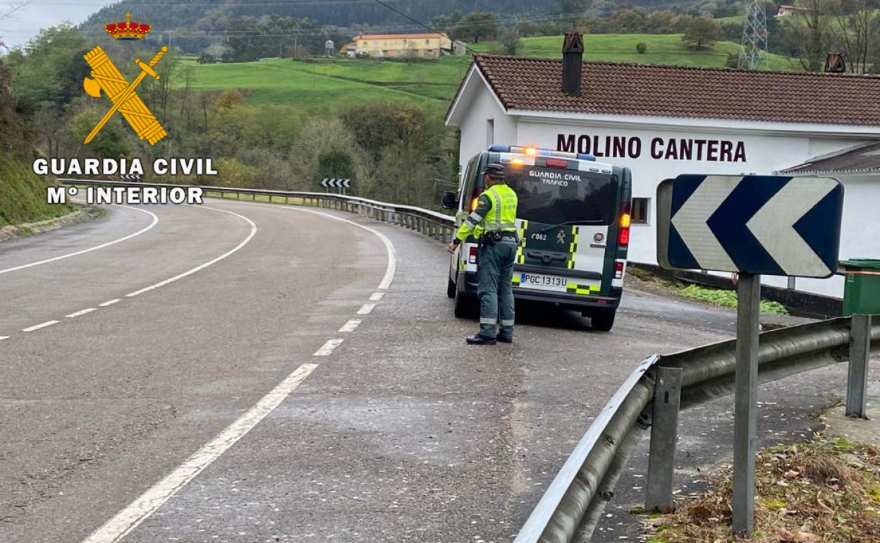 Lugar donde se produjo el accidente. 