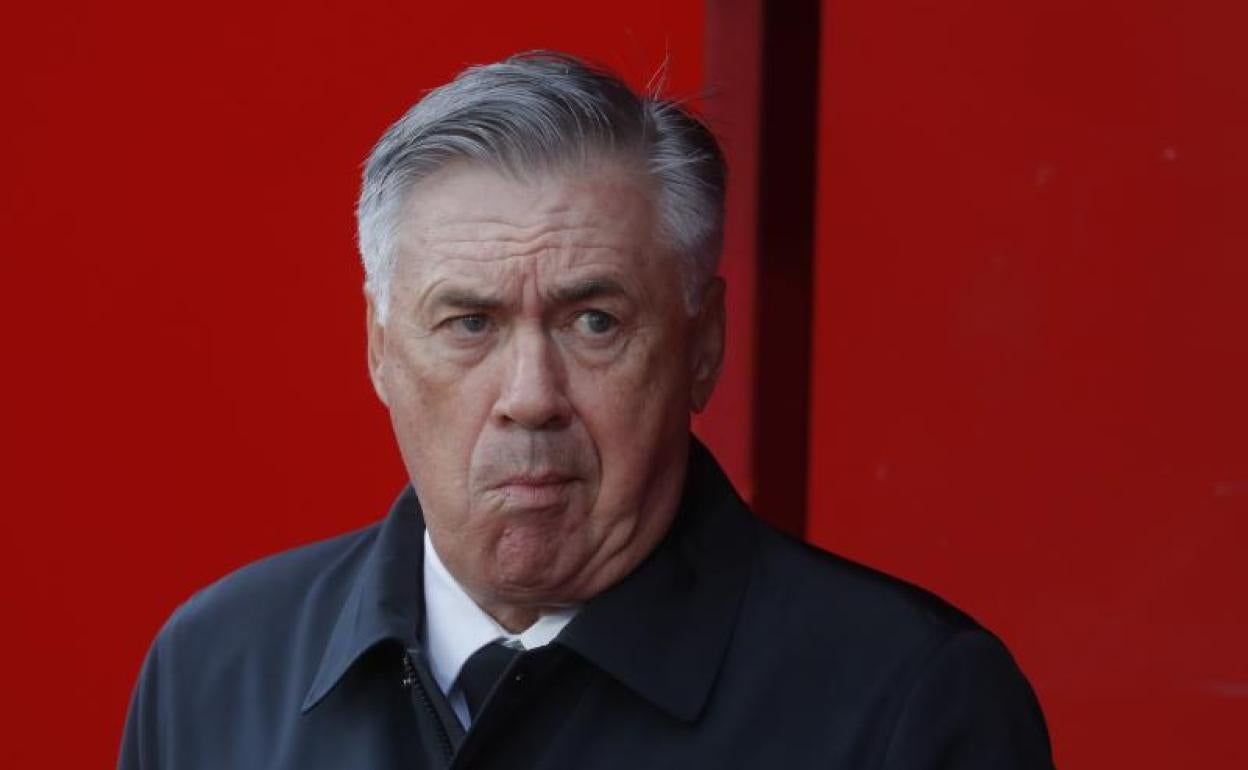 Carlo Ancelotti, en Los Cármenes. 