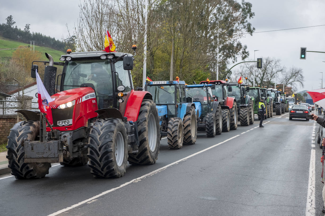 Fotos: Tractorada en Renedo