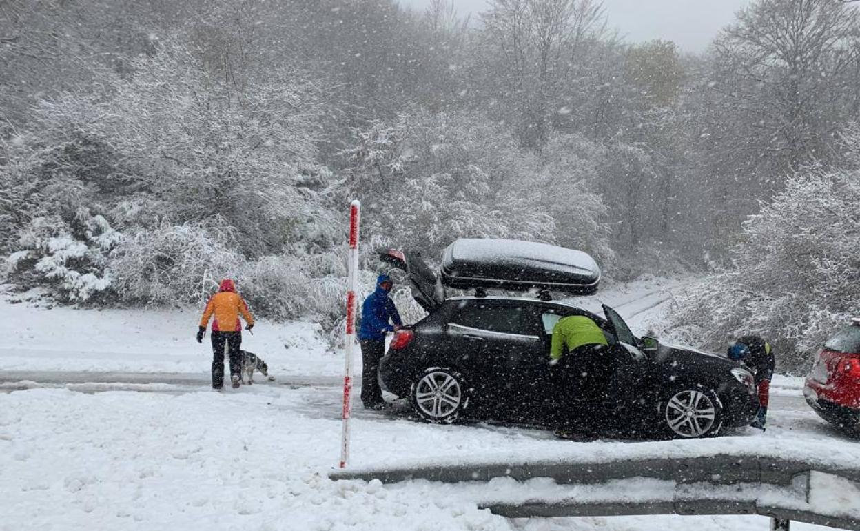 Imagen de las 10.00 horas en La Lomba, de camino a Alto Campoo.