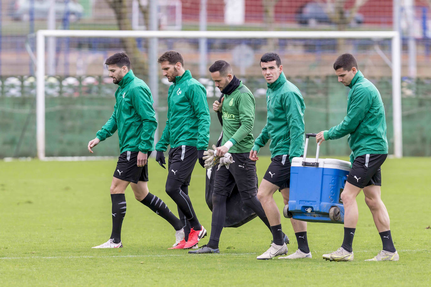 Fotos: Entrenamiento del Racing para preparar el choque ante el Rayo Majadahonda