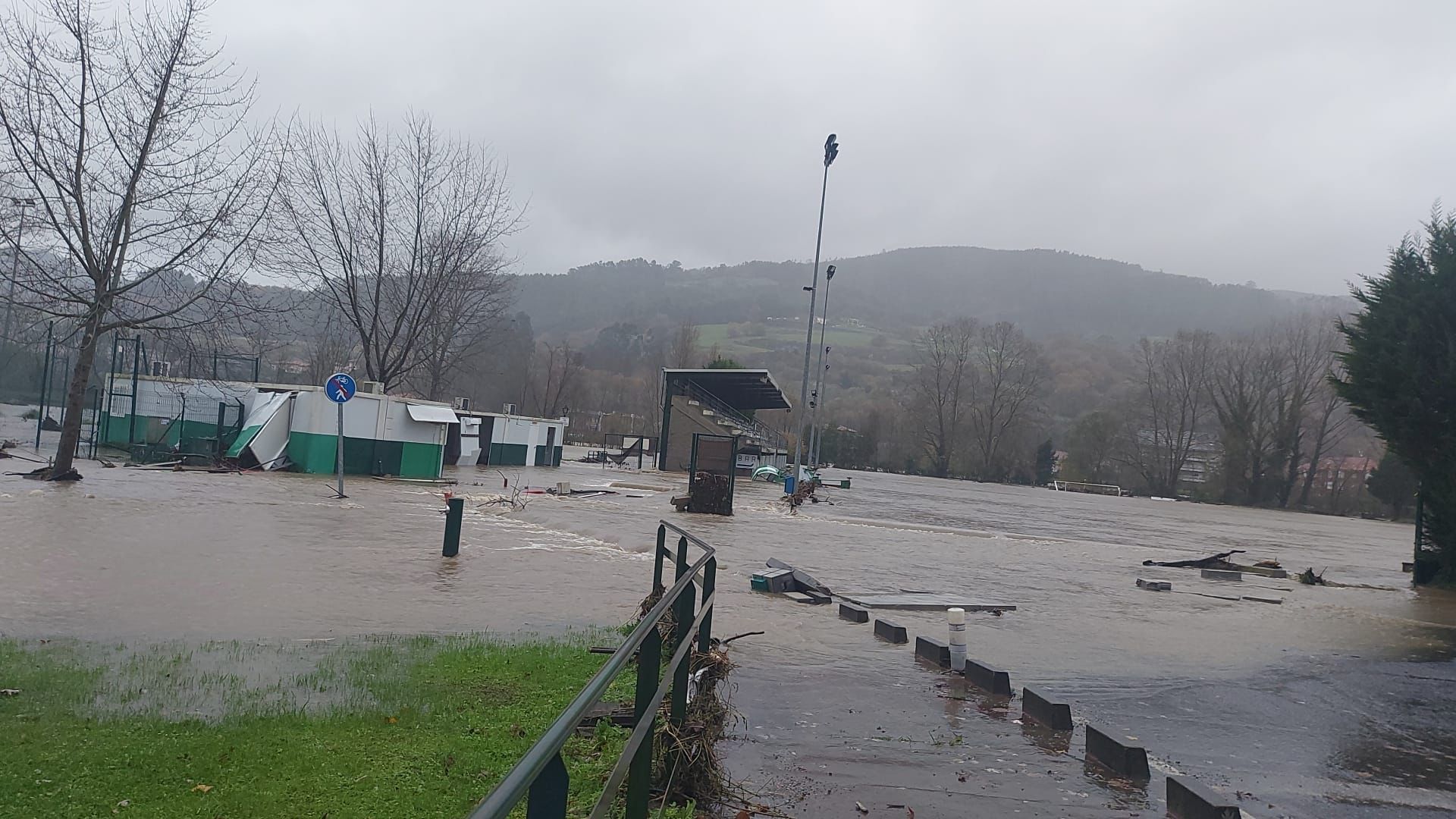 El campo de fútbol del Ampuero.