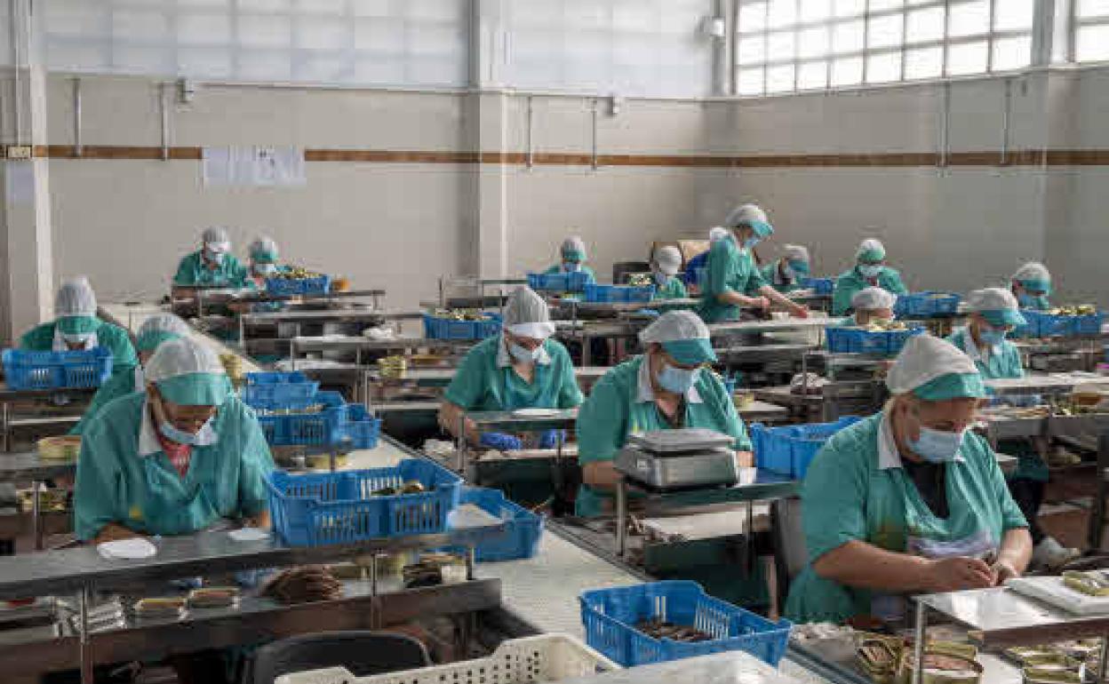 Imagen de archivo de una de las fábricas conserveras de Cantabria