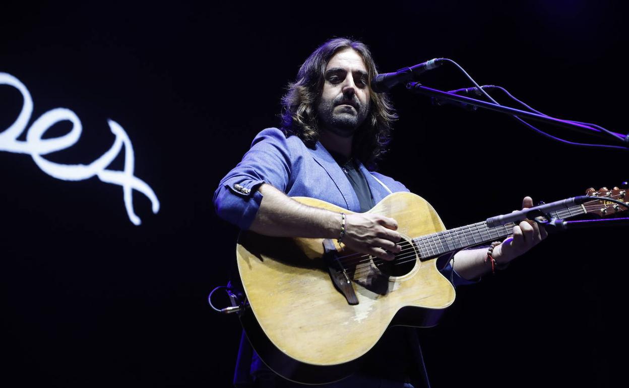 Andrés Suarez en un concierto el pasado verano 