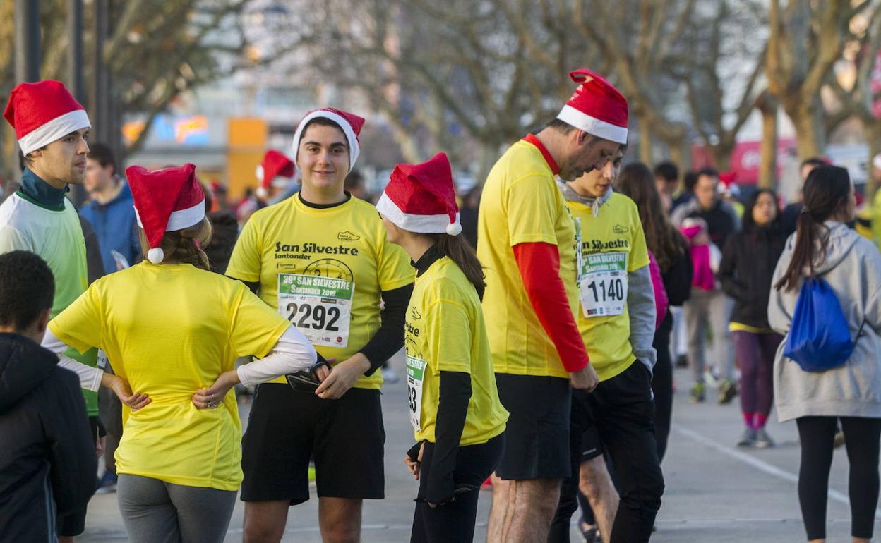 Participantes en la San Silvestre de Santander en 2019.