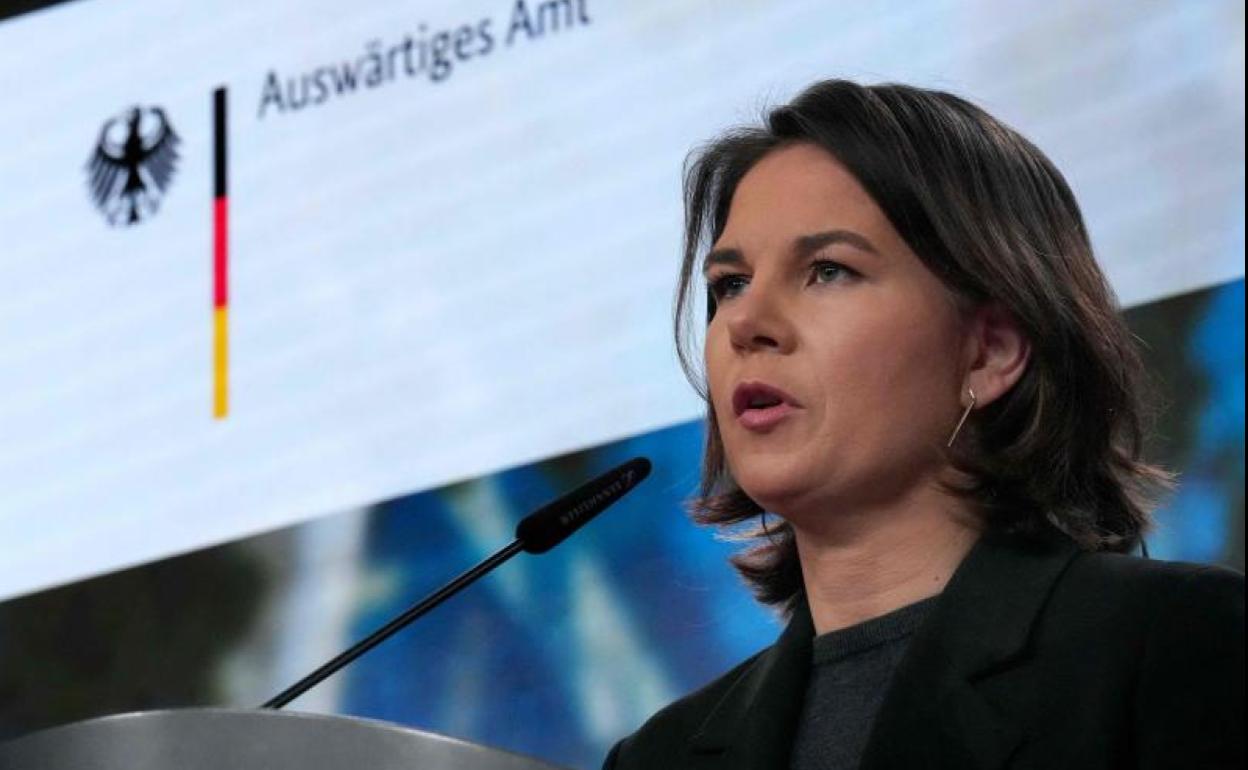 Annalena Baerbock, jefa de la diplomacia alemana y líder de Los Verdes.