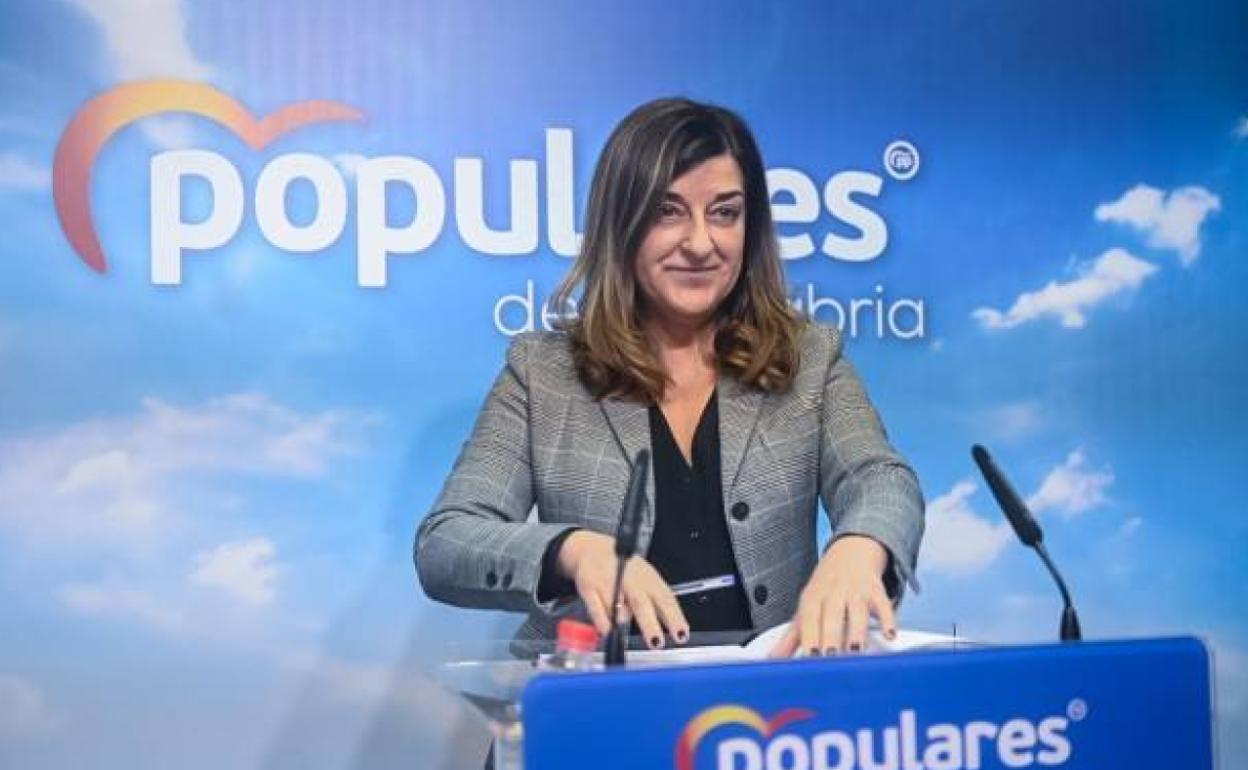 La presidenta del Partido Popular, María José Sáenz de Buruaga.