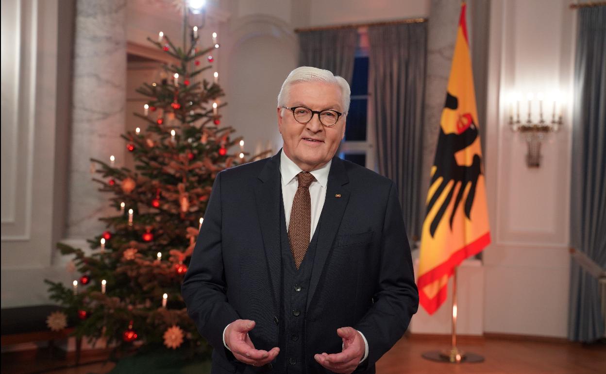 El presidente alemán Steinmeier en el discurso de esta Navidad.